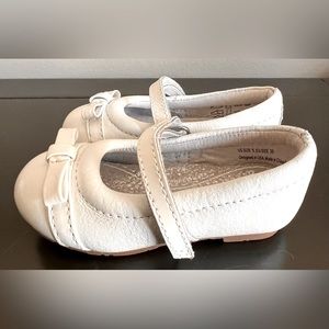 Pediped Baby Girls White Mary Jane Shoes Size 5